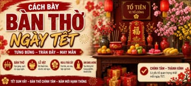 Cách bày bàn thờ ngày Tết