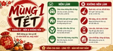 Kiêng kỵ ngày mùng 1 Tết, nên và không nên làm gì
